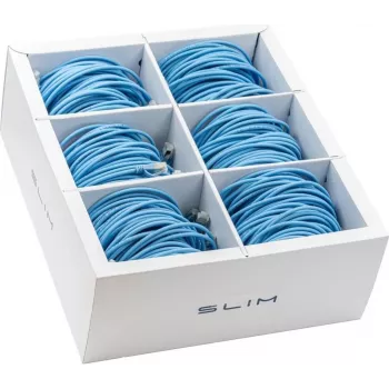 Wirewin SLIM-LS-K6A 3.0 BL 36 - Cavo patch Slim Cat6a U/FTP, 3 m, blu, confezione da 36