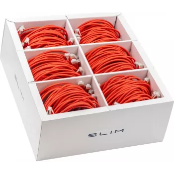 Wirewin SLIM KAT6A 10 Gigabit Light cavo patch, 1,0m, U/FTP, Ø 3,8mm, rosso, confezione da 90 KAT6A LIGHT schermato (SLIM-LS-K6A 1.0 RD 90)