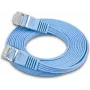 Wirewin Triotronik 0,15m Cat6 U/FTP cavo patch Ethernet slim, connettore RJ45 maschio a maschio, blu PKW-STP-SLIM-KAT6 0.15 BL