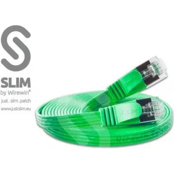 Wirewin Cat6 U/FTP cavo patch Ethernet slim 0,75m verde PKW-STP-SLIM-KAT6 0.75 GN