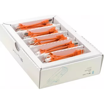 Wirewin SLIM-LS-K6A Cat6a U/FTP cavo patch Ethernet, 0,1 m, arancione, confezione da 50 SLIM-LS-K6A 0.1 OR 50