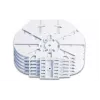 Optotec FOCUS-SAMR-HD4-12H modulo di giunzione per case LFC, 4 cassette di giunzione Single Reduced (CTR), max. 48 fibre, FTTx