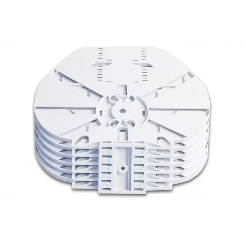 Optotec FOCUS-SAMR-HD4-12H modulo di giunzione per case LFC, 4 cassette di giunzione Single Reduced (CTR), max. 48 fibre, FTTx