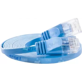 Wirewin Cat.6 U/UTP cavo patch Ethernet slim, 0,15 m, blu PKW-SLIM-KAT6 0.15 BL