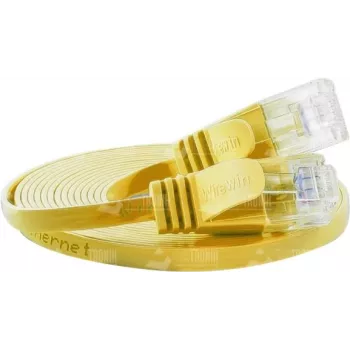 Wirewin Cat.6 U/UTP cavo patch slim, 0,15 m, giallo PKW-SLIM-KAT6 0.15 GE