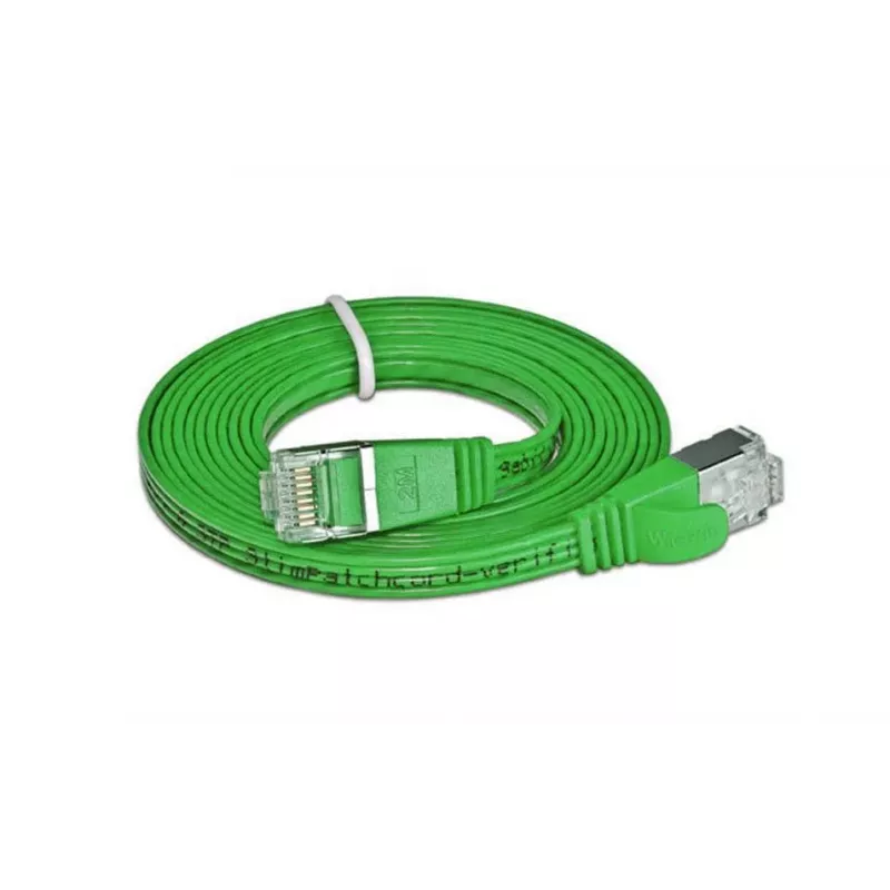 Wirewin SLIM S6 10 GN - Cat.6 cavo patch SLIM, STP(PIMF), 10 m, verde PKW-STP-SLIM-KAT6 10.0 GN
