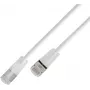 Wirewin SLIM KAT6A 10 Gigabit Light cavo patch, U/FTP, connettori trasparenti, bianco, 1,5 m SLIM-L-UF-K6A-TL 1.5 WT
