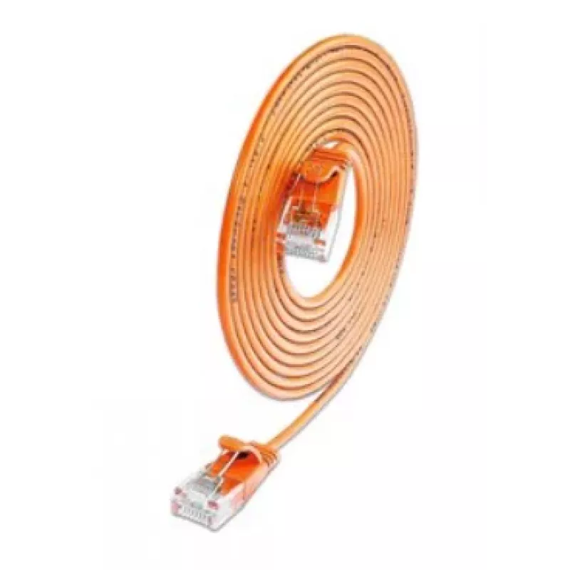Wirewin SLIM Cat.6A 10 Gigabit U/UTP cavo patch slim, 0,1 m, arancione SLIM-L-UU-K6A 0.1 OR
