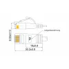 Wirewin Triotronik PKW-LIGHT-K6 1.0 BL Cat6 UTP cavo patch Ethernet, connettore RJ45 maschio a maschio, 1 m, blu