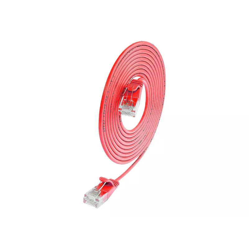 Wirewin SLIM UL6 2 RT - cavo Slim-Light Cat.6, U/UTP, 2,0 m, rosso (PKW-LIGHT-K6 2.0 RT)