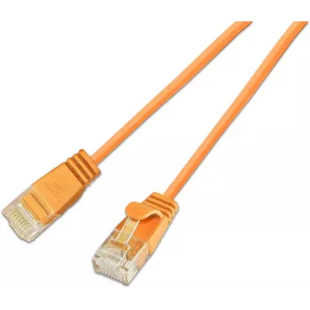 Wirewin SLIM KAT6A 10 Gigabit Light cavo patch rotondo, U/UTP, Ø 3,6 mm, arancione (SLIM-L-UU-K6A 0.25 OR)