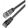 Wirewin SLIM KAT6 cavo patch slim, U/FTP, piatto, nero, 0,75 m PKW-STP-SLIM-KAT6 0.75 SW