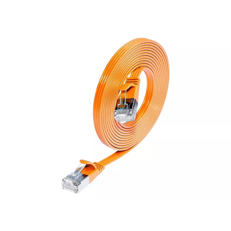 Wirewin SLIM S6 1,5 m arancione cavo patch slim Cat.6 STP (PIMF) RJ45 PKW-STP-SLIM-KAT6 1.5 OR
