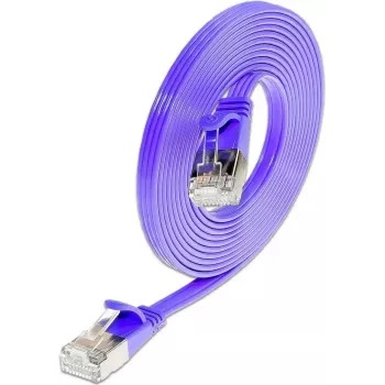 Wirewin Triotronik cavo patch Ethernet slim Cat6 U/FTP, 2m, connettore RJ45 maschio a maschio, rame, viola PKW-STP-SLIM-KAT6 2.0 VT