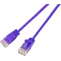Wirewin SLIM KAT6A cavo patch light 10 Gigabit rotondo, U/UTP, Ø 3,6 mm, viola (SLIM-L-UU-K6A 5.0 VT)