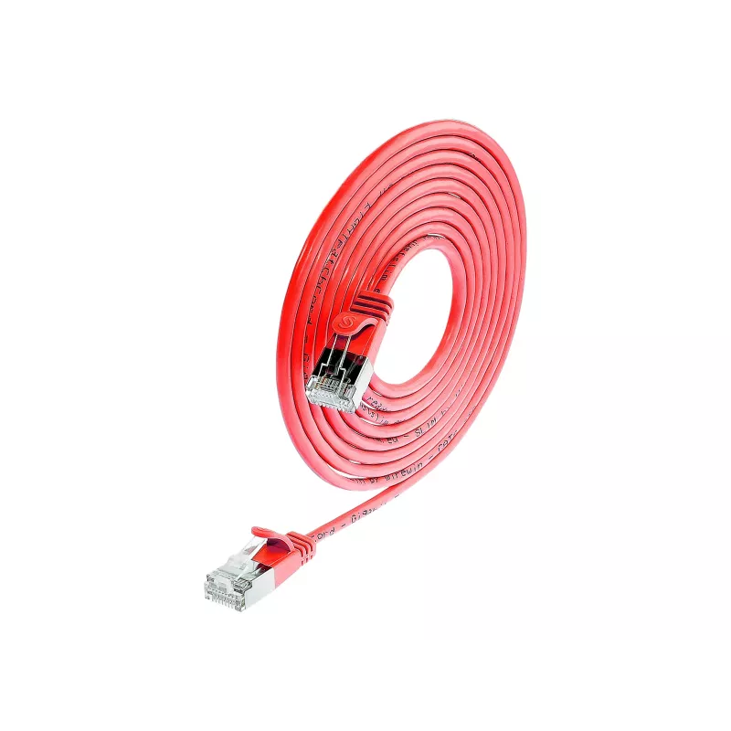 Wirewin Triotronik PKW-LIGHT-STP-K6 0,15 RT - cavo patch Cat6 F/FTP, RJ45, rosso, 0,15m