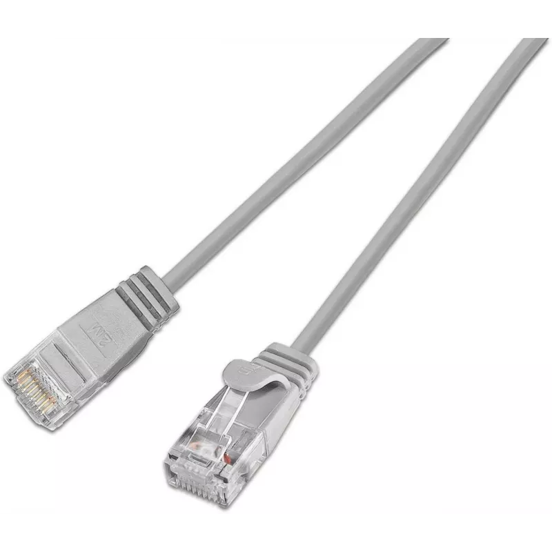 Wirewin cavo patch Ethernet slim Cat6A U/UTP, 10G, grigio, 7,5m SLIM-L-UU-K6A 7.5
