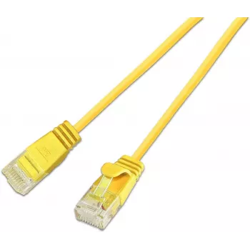 Wirewin SLIM cavo patch slim Cat6A 10 Gigabit, U/UTP, 3,6mm, giallo, 5m SLIM-L-UU-K6A 5.0 YE