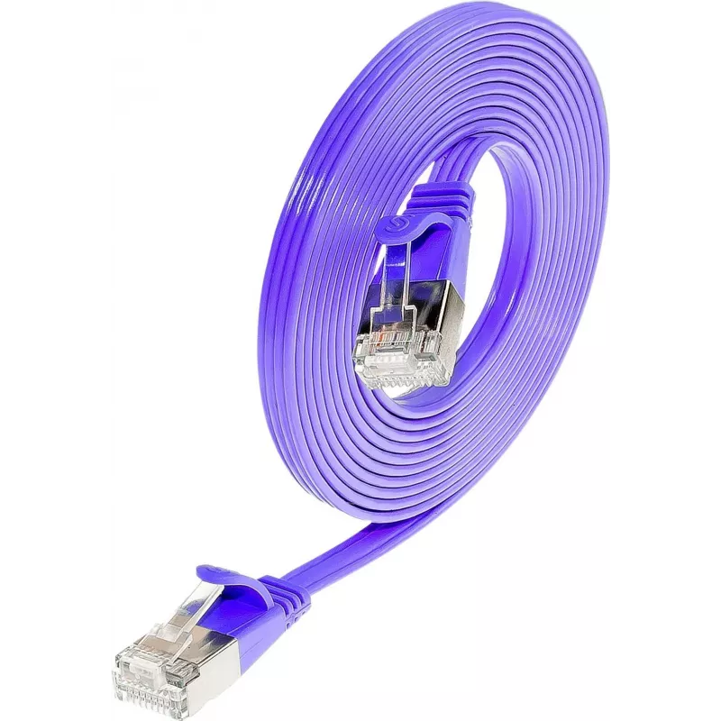 Wirewin SLIM S6 7.5 VT - cavo patch Cat.6 SLIM, STP (PIMF), 7,5 m, viola PKW-STP-SLIM-KAT6 7.5 VT