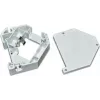 Wirewin WKS kit per guida DIN – supporto di montaggio per guida DIN con connettore keystone, plastica, grigio