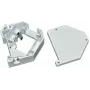 Wirewin WKS kit per guida DIN – supporto di montaggio per guida DIN con connettore keystone, plastica, grigio