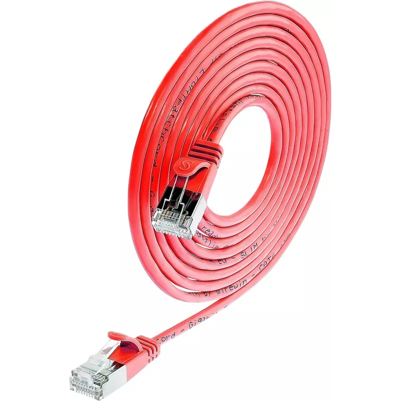 Wirewin SLIM SL6 1.5 RT - cavo Cat.6 Slim-Light, U/FTP, 1,5 m, rosso PKW-LIGHT-STP-K6 1.5 RT
