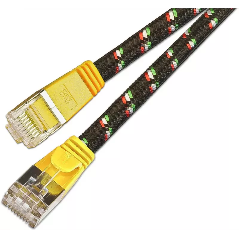 Wirewin Triotronik cavo patch Cat6 U/FTP, 0,25 m, RJ-45 su RJ-45, giallo PKW-TOUGH-STP-K6 0.25 GE