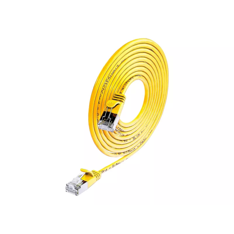 Wirewin SLIM SL6 15 GE cavo patch Cat.6 U/FTP Slim-Light, 15 m, giallo PKW-LIGHT-STP-K6 15.0 GE