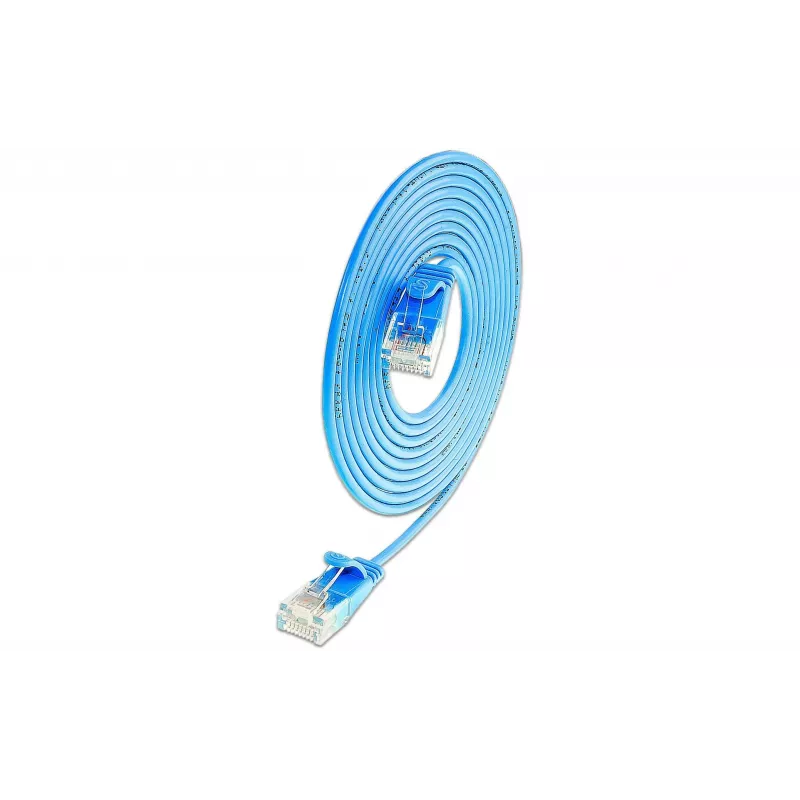 Wirewin SLIM UL6 cavo patch Cat.6 Slim-Light U/UTP blu 7,5 m PKW-LIGHT-K6 7.5 BL