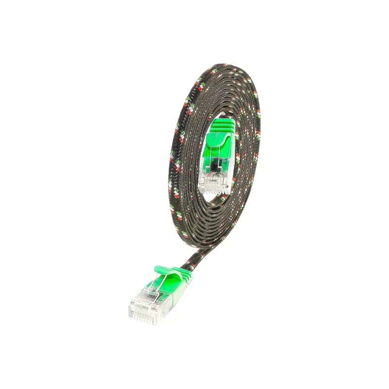 Wirewin SLIM UT6 10 GN - cavo Cat.6 SLIM-Tough, U/UTP, 10 m, verde PKW-TOUGH-K6 10.0 GN