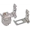 Wirewin adattatore per guida DIN per montaggio connettori femmina keystone, sistema keystone in metallo (WKS DIN RAIL HOLDER 1)