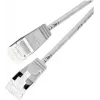 Wirewin PKW-LIGHT-STP-K6A 1.5 Cat 6a U/FTP Slim Round Cavo patch, PoE, 1,5 m, grigio