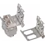Wirewin supporto per guida DIN per 2 connettori femmina keystone, sistema keystone in metallo (WKS DIN RAIL HOLDER 2)