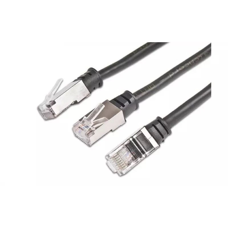 Wirewin PKW-OUT-K5E 0,3 cavo di rete, nero, 0,3 m, Cat5e, U/FTP (STP), RJ45