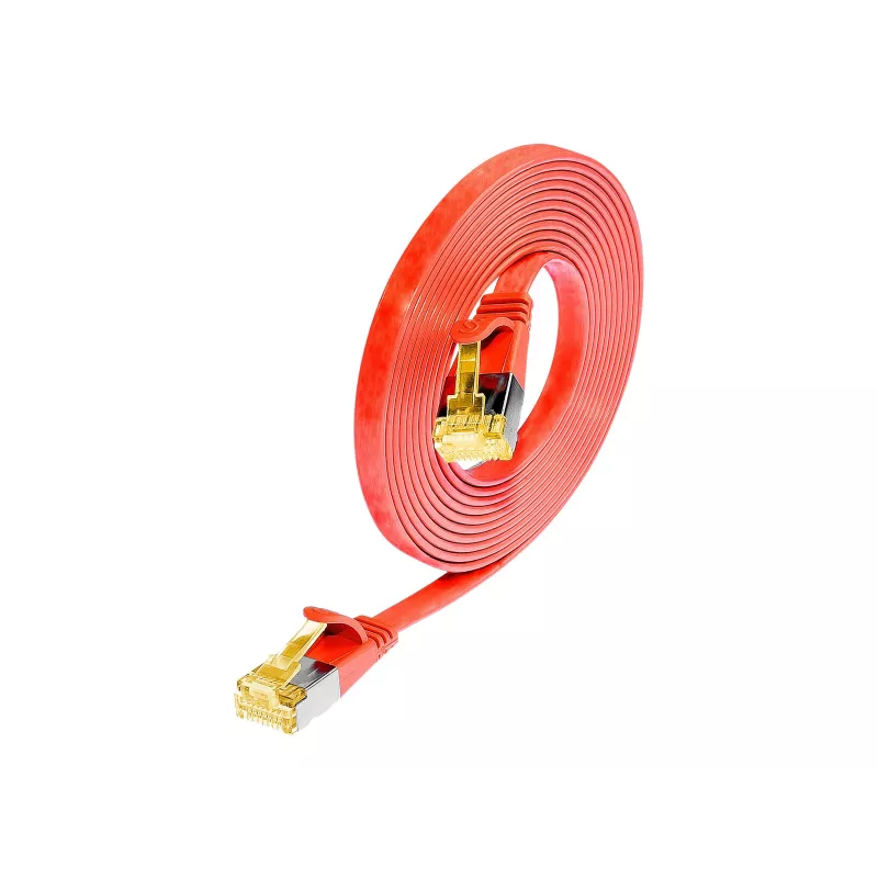 Wirewin cavo patch Ethernet Cat6a U/FTP slim, 0,1 m, rosso PKW-STP-SLIM-K6A 0.1 RT
