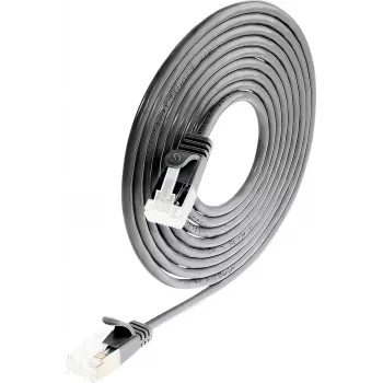 Wirewin Light cavo patch rotondo U/FTP Cat 6a nero 0,1 m cavo sottile flessibile per applicazioni speciali PoE (PKW-LIGHT-STP-K6A 0.1 SW)