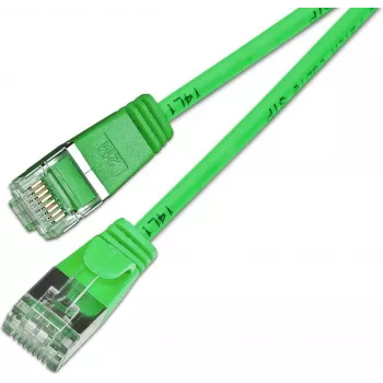 Wirewin Light cavo patch rotondo U/FTP Cat 6a verde 0,5 m sottile flessibile PoE PKW-LIGHT-STP-K6A 0.5 GN