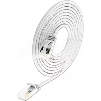 Wirewin Light cavo patch rotondo U/FTP Cat 6a bianco 0,25 m sottile, schermato, PoE, cavo flessibile e sottile per applicazioni speciali (PKW-LIGHT-STP-K6A 0.25 WS)