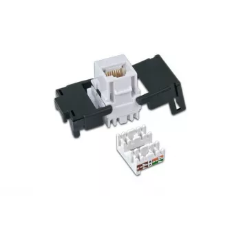 Wirewin WKS JACK KAT6A UTP modulo keystone, non schermato, RJ45, senza attrezzi, bianco
