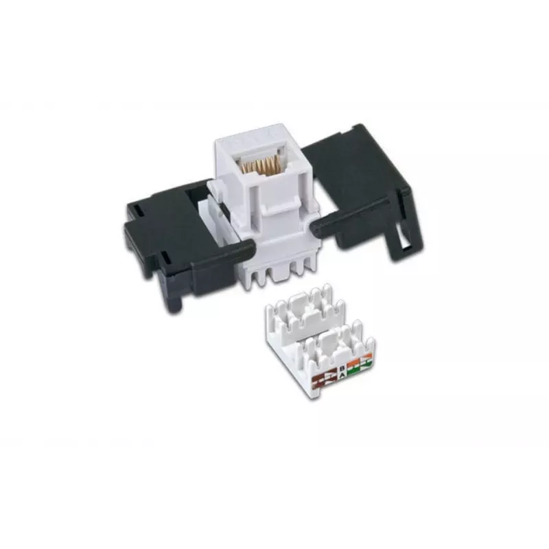 Wirewin WKS JACK KAT6A UTP modulo keystone, non schermato, RJ45, senza attrezzi, bianco
