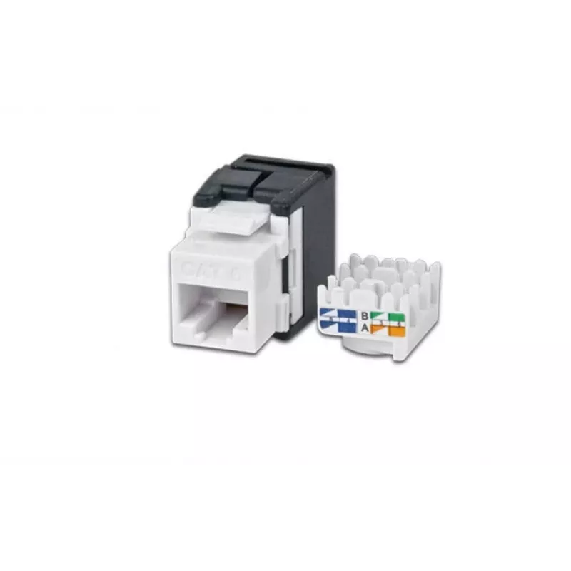 Wirewin WKS JACK KAT6A UTP modulo keystone, non schermato, RJ45, senza attrezzi, bianco