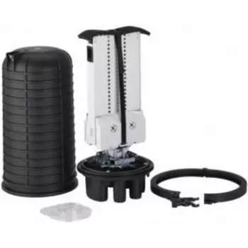 Optotec IP68 scatola di giunzione a cupola outdoor FOCUS-ODC2-AB, 432 fibre, 1 porta FTTx ovale + 6 rotonde, altezza 525 mm