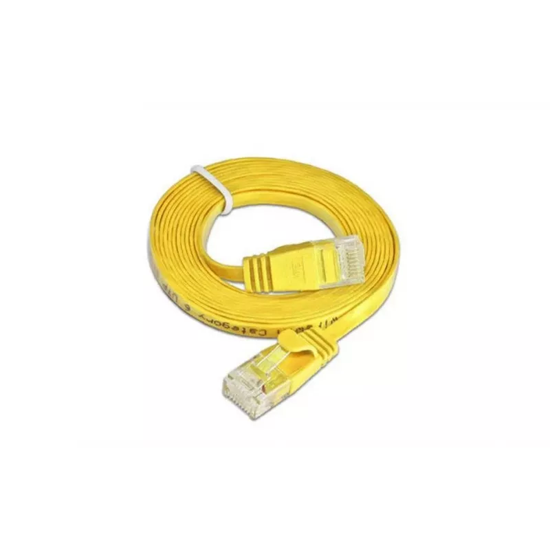 Wirewin SLIM U6 10 GE - cavo patch slim Cat.6, U/UTP, 10 m, giallo PKW-SLIM-KAT6 10.0 GE