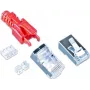 Wirewin MOD SL KAT6A STP 10 RT connettore RJ-45, Cat.6A, STP, senza attrezzi, rosso, confezione da 10