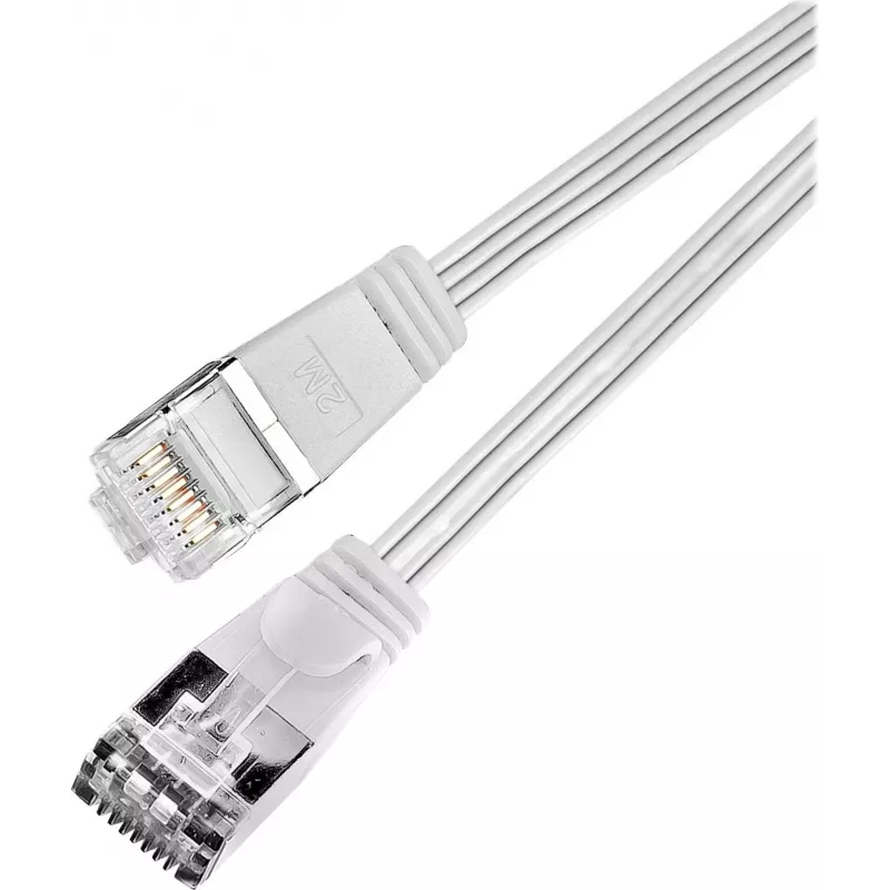 Wirewin Triotronik PKW-STP-SLIM-KAT6 0,1 WS - cavo patch Ethernet slim Cat6 U/FTP, 0,1 m, bianco