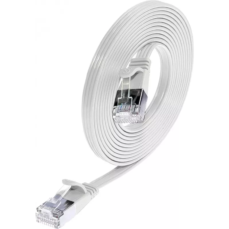 Wirewin Triotronik PKW-STP-SLIM-KAT6 0,1 WS - cavo patch Ethernet slim Cat6 U/FTP, 0,1 m, bianco