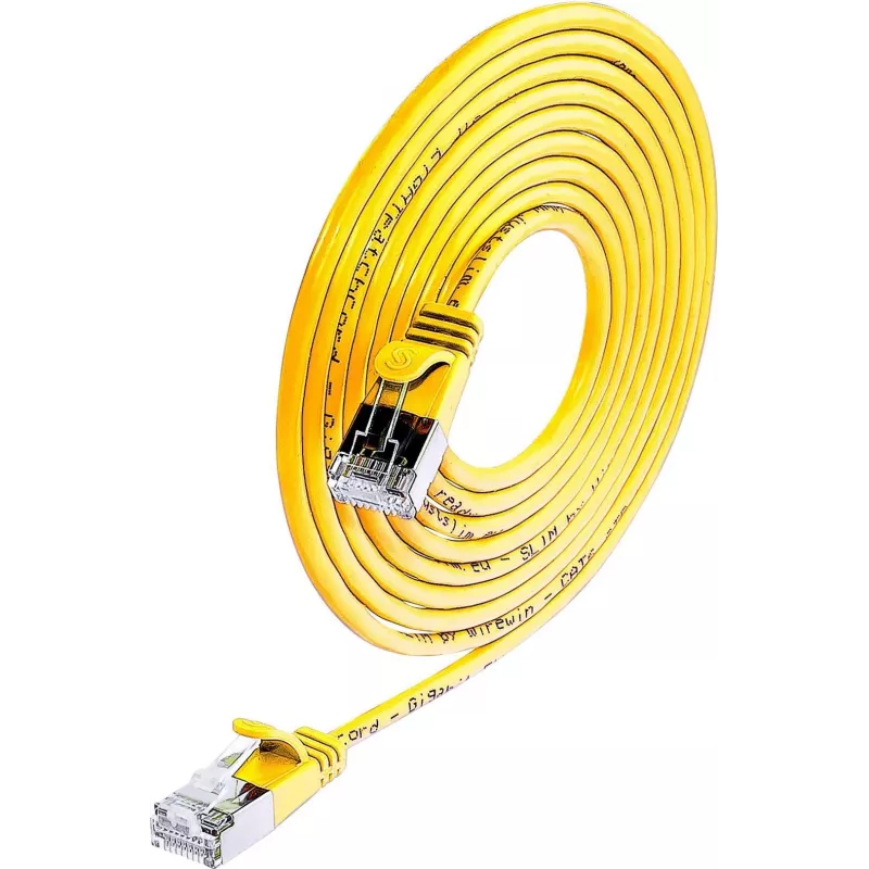 Wirewin Triotronik F/UTP Cat6 cavo patch, 2 m, connettore RJ-45/connettore, giallo PKW-LIGHT-STP-K6 2.0 GE