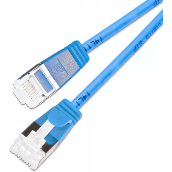 Wirewin SLIM KAT6A 10 Gigabit Light cavo patch, U/FTP, 3,8 mm, blu, 0,15 m (PKW-LIGHT-STP-K6A 0.15 BL)