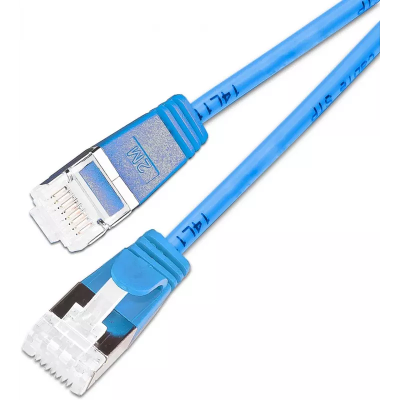Wirewin SLIM KAT6A 10 Gigabit Light cavo patch, U/FTP, 3,8 mm, blu, 0,15 m (PKW-LIGHT-STP-K6A 0.15 BL)