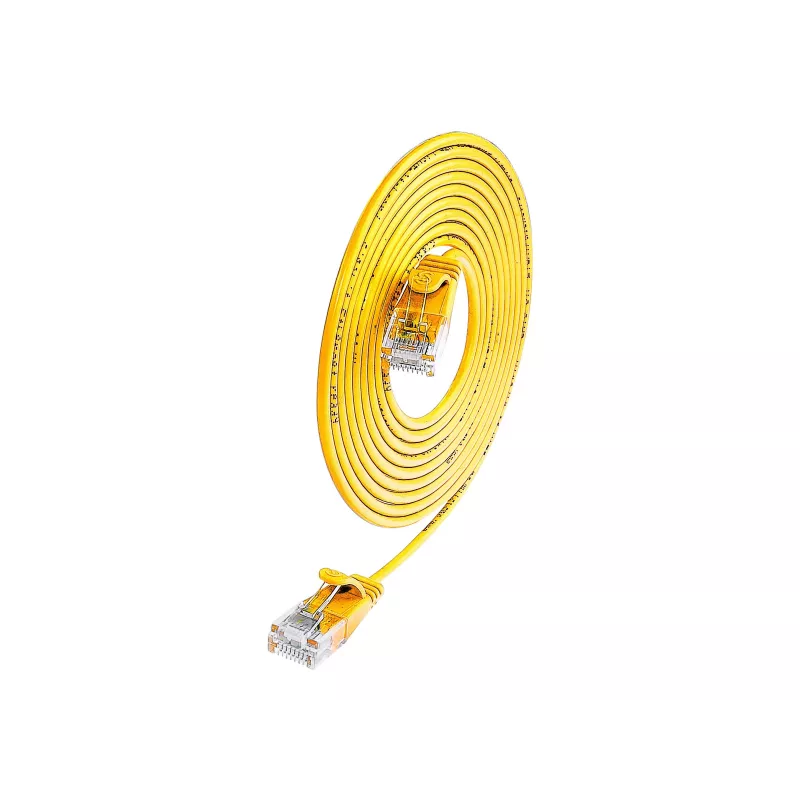 Wirewin Cat.6 SLIM-Light cavo patch U/UTP 7,5 m giallo PKW-LIGHT-K6 7.5 GE